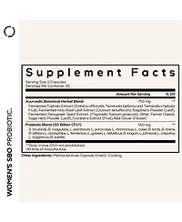 Codeage Women's Probiotics Supplement - 50 Billion CFUs - Sbo Probiotics & Prebiotics - Cranberries - Feminine Health