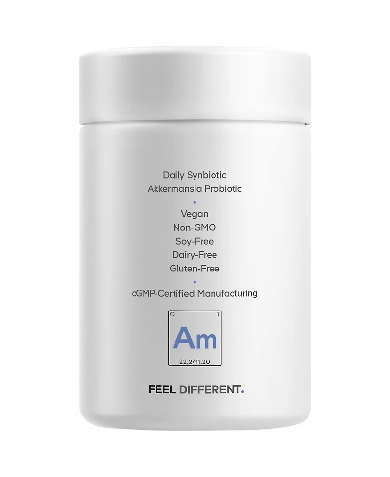 Codeage Akkermansia Synbiotic Supplement - 100 Million Afu Akkermansia Probiotic & Chicory Inulin Prebiotic - Chicory Root - 1 Capsule Per Serving