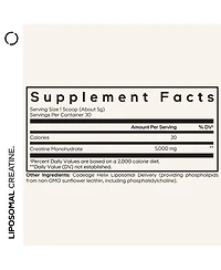 Codeage Liposomal Creatine Powder Supplement, Pure Creatine Monohydrate 5000mg, Pre Workout & Post Workouts