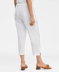 Charter Club Petite Woven Tapered Fit Pants, Macy's Exclusive