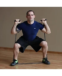 Prism Fitness 400-150-031-1 Smart Necessity Resistance Band Exercise Mat Bundle