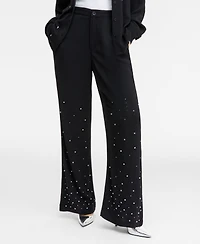 I.n.c. International Concepts Women's High-Rise Embellished Pants, Macy's Exclusive