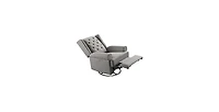 Westwood Design Amelia Traditional Fabric Usb Glider and Recliner in Charcoal