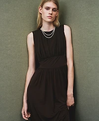 Mango Women's Ruched Long Dress