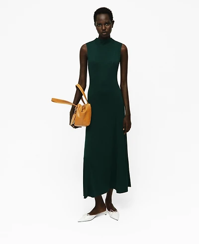 Mango Women's Midi Godet Dress