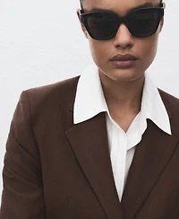 Mango Women's Lyocell Suit Jacket
