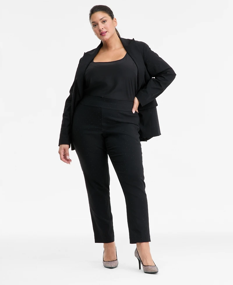 I.n.c. International Concepts Plus Embellished Pants, Macy's Exclusive