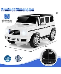 Licensed Mercedes-Benz G500 Kids Ride-on Car 12V Battery Powered Ride-on Truck Painted