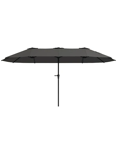 Outsunny 13 ft. Extra Large Patio Umbrella, UPF30+ Double Umbrella,