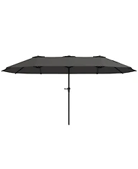 Outsunny 13 ft. Extra Large Patio Umbrella, UPF30+ Double Umbrella,