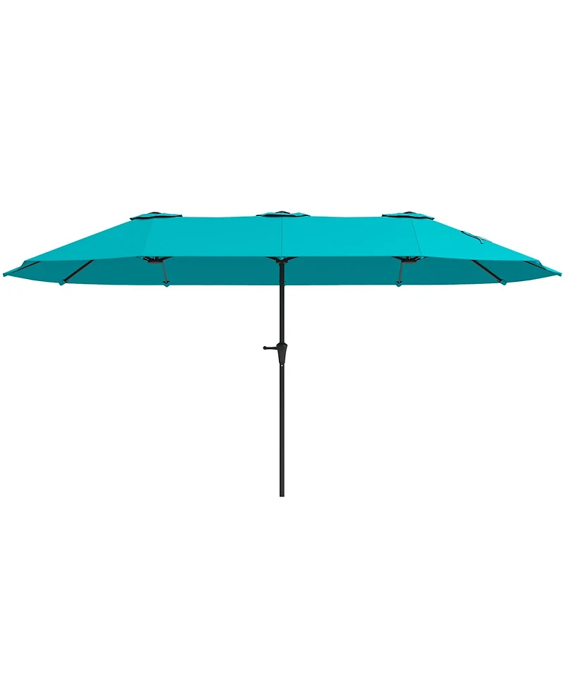Outsunny 13 ft. Extra Large Patio Umbrella, UPF30+ Double