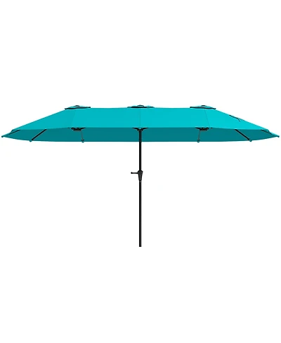 Outsunny 13 ft. Extra Large Patio Umbrella, UPF30+ Double