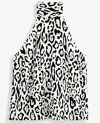 I.n.c. International Concepts Women's Printed Tie-Neck Halter Top, Macy's Exclusive