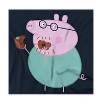 Logovision Men's Peppa Pig Daddy Pig's Tummy T Shirt