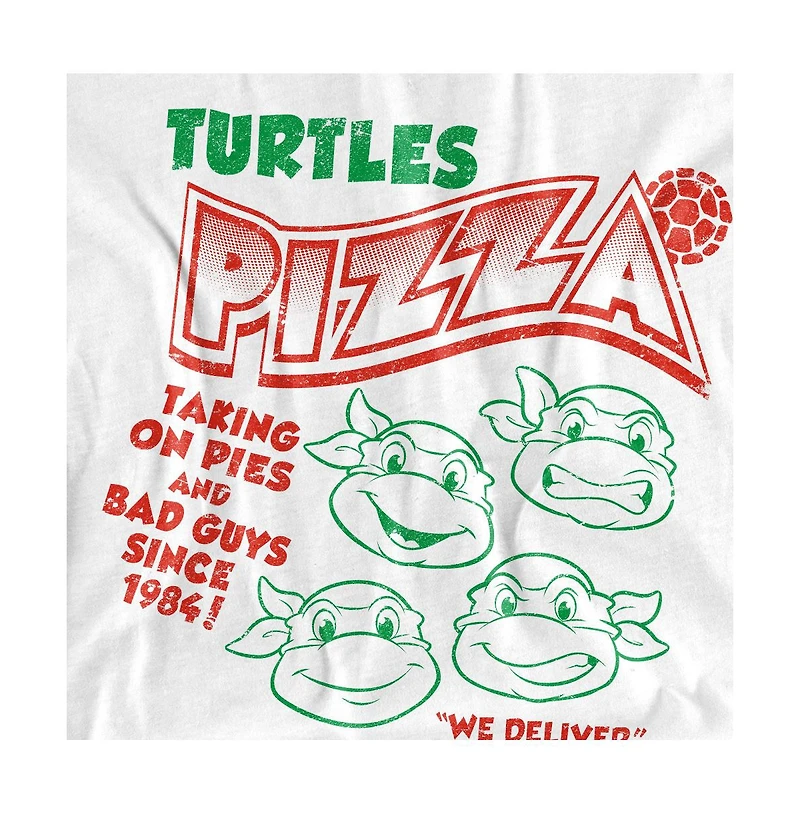 Logovision Men's Classic Tmnt Teenage Mutant Ninja Turtles Pizza T Shirt