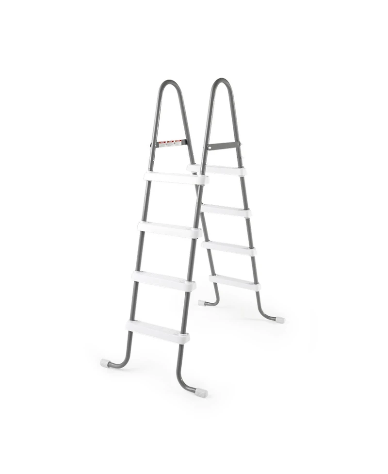 Intex Steel Frame Above Ground Swimming Pool Ladder for 48 Inch High Wall Pools