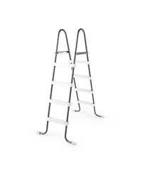 Intex Steel Frame Above Ground Swimming Pool Ladder for 48 Inch High Wall Pools