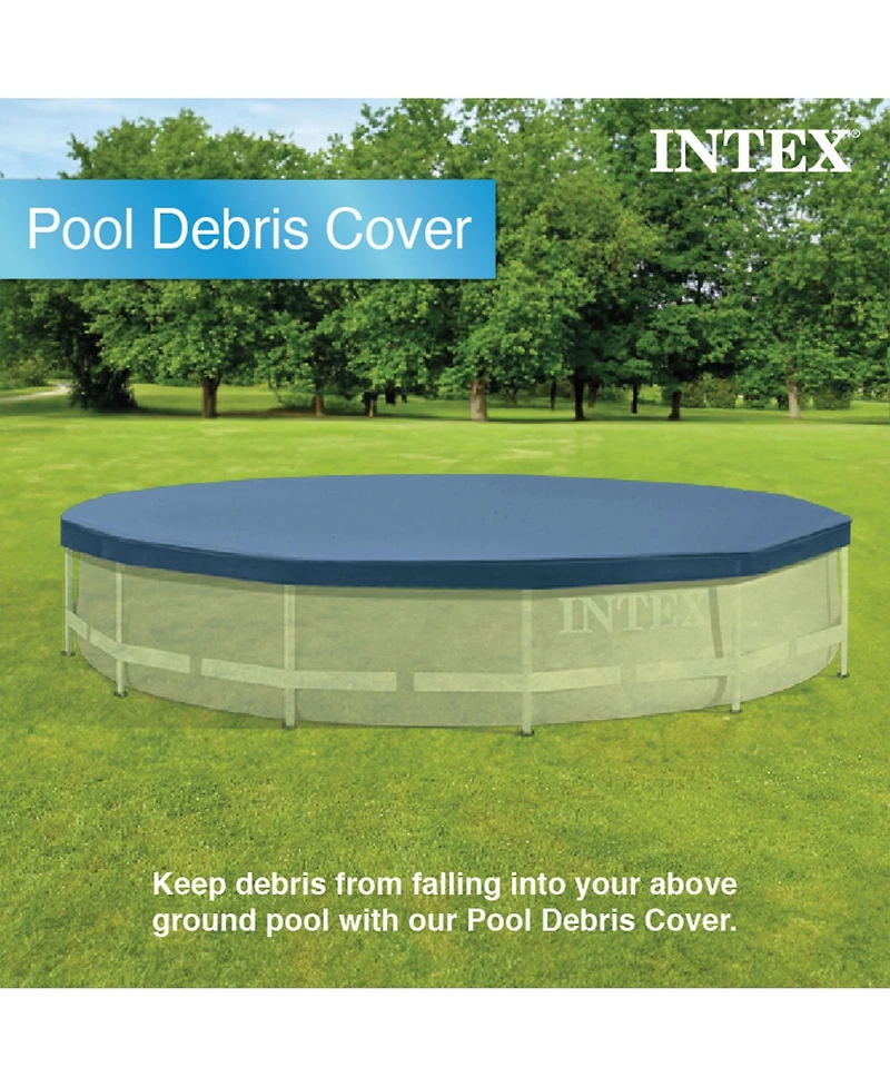 Intex 28031E 12 Foot Round Above Ground Swimming Pool Cover, (Pool Cover Only)