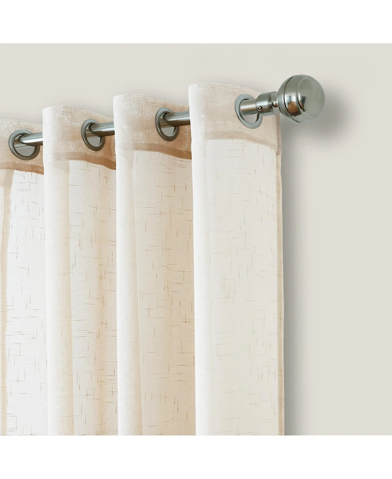 Elrene Home Fashions Carmen Sheer Extra Wide Indoor/Outdoor Sheer Window Curtain