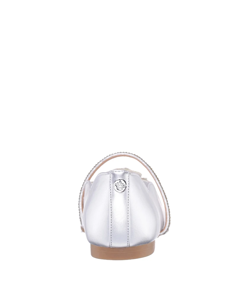 Nina Little and Big Girls Izzy Metallic Ballet Dress Shoe