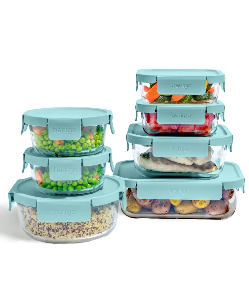 Bentgo Leak-Proof 14-Pc. Glass Food Storage Set
