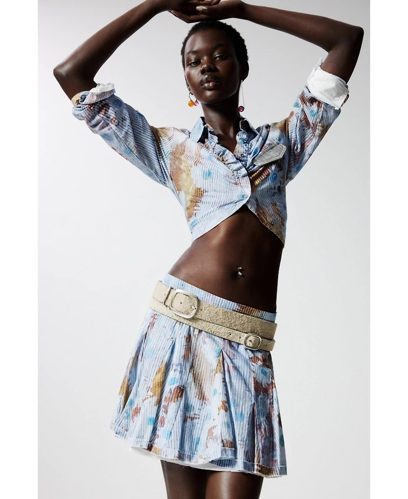 Desigual Women's Suede-effect belt