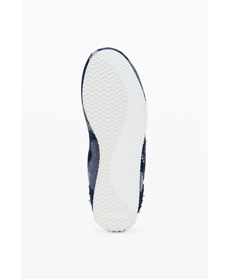 Desigual Women's Denim patchwork sneaker