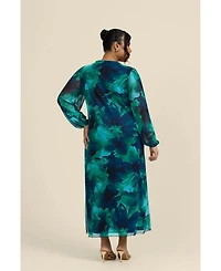 Fashion-szn Curve Women's Plisse Midi Dress