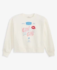 On 34th Women's Knit Long-Sleeve Cin Kiss Graphic Sweatshirt, Macy's Exclusive