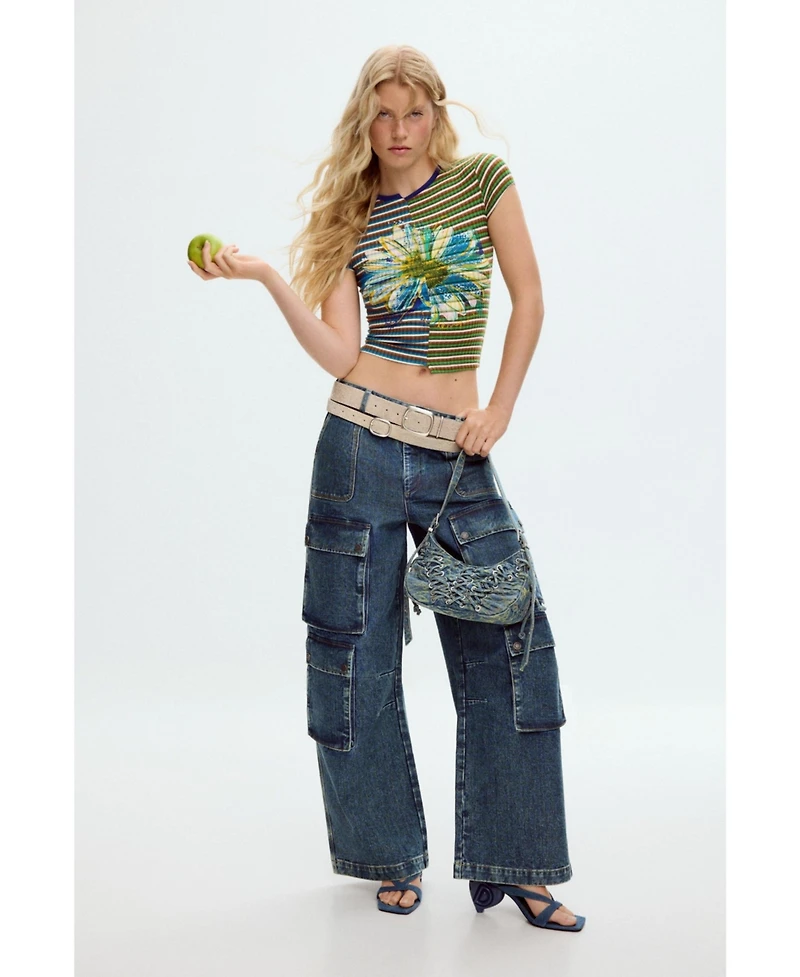 Desigual Women's Cargo pants with pockets