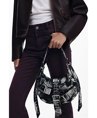 Desigual Women's Printed medium bag with buckles