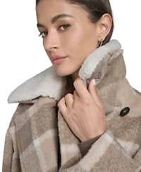 Levi's Women's Plaid Peacoat