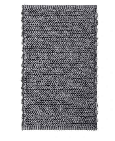 Madison Park Lasso Yarn-Dyed Cotton Chenille Bath Rug, 24" x 40"