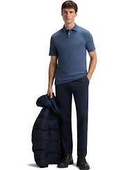 Boss by Hugo Men's Slim-Fit Stretch-Cotton Logo Patch Polo Shirt