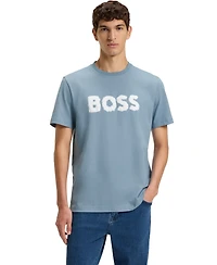 Boss by Hugo Men's Cotton Regular-Fit Logo T-Shirt