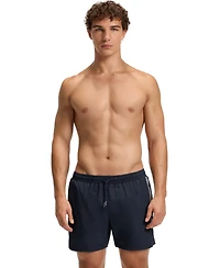 Boss by Hugo Men's Foil-Printed Logo Swim Shorts