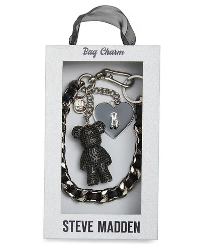 Steve Madden Boxed Rhinestone Heart and Bear Charms