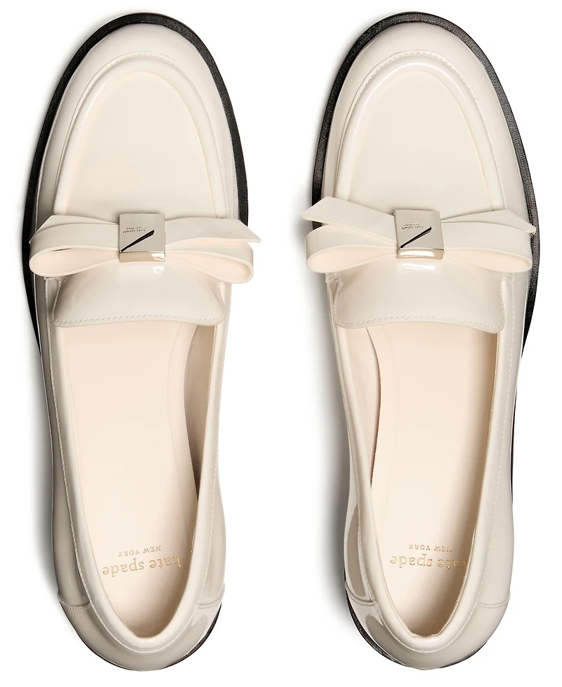 kate spade new york Women's Decorative Bow Block Heel Loafers