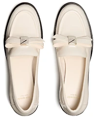 kate spade new york Women's Decorative Bow Block Heel Loafers