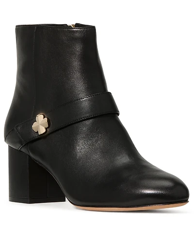 kate spade new york Women's Decorative Flower Block Heel Ankle Booties