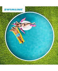Swimline LI214820 21' Solid Blue Round Above Ground Swimming Pool Overlap Liner