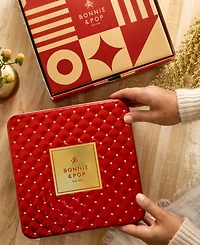 Bonnie & Pop Christmas Chocolate Gift Tin, 28 Pieces