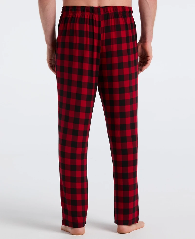 Perry Ellis Portfolio Men's Deluxe Touch Buffalo Plaid Sleep Pants
