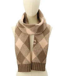 Coach Women's Argyle Knit Muffler Scarf