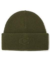 Coach Women's Embossed C-Knit Beanie Hat