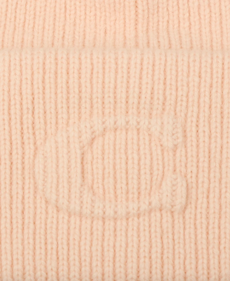 Coach Women's Embossed C-Knit Beanie Hat