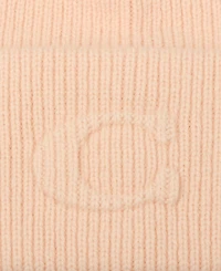Coach Women's Embossed C-Knit Beanie Hat