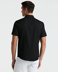 Perry Ellis Men's Short Sleeve Solid Shirt