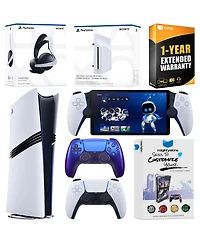 Sony PlayStation 5 Pro Digital Bundle with Disc Drive, Extra Controller, Pulse Elite Headset, Portal