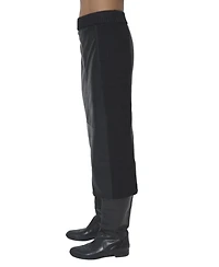 Central Park West Women's Milan Leather Combo Skirt